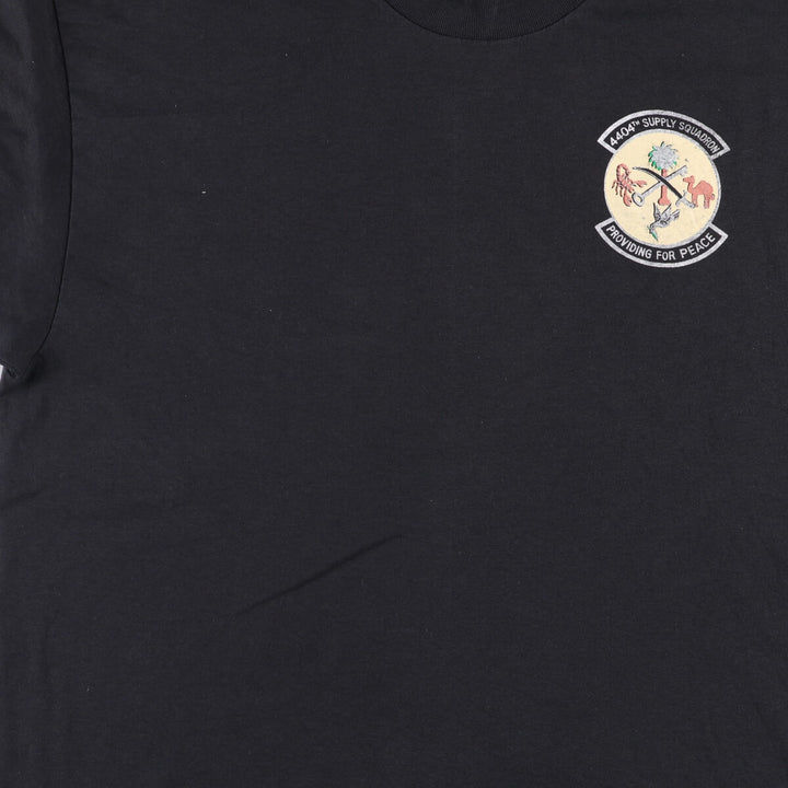 Vintage 90'S Hanes printed T-shirt, made in the USA, men's XL size cotton black type Vintage Second Hand