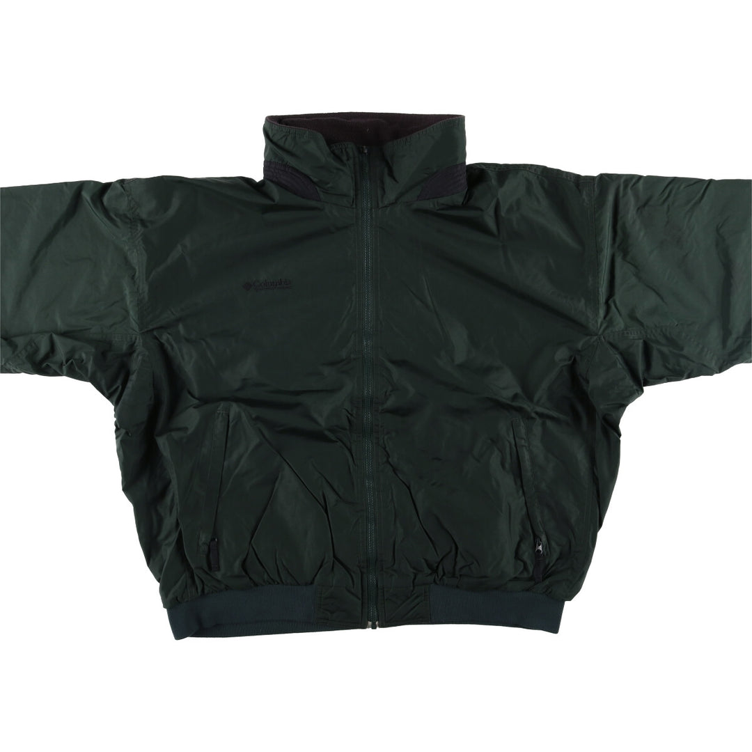 Special Price: 2000'S Columbia Men's Padded Puffer Jacket (Size XL) Nylon Green type dark green Vintage Second Hand
