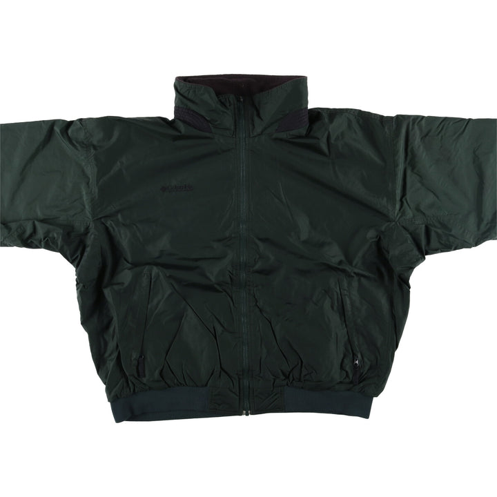Special Price: 2000'S Columbia Men's Padded Puffer Jacket (Size XL) Nylon Green type dark green Vintage Second Hand