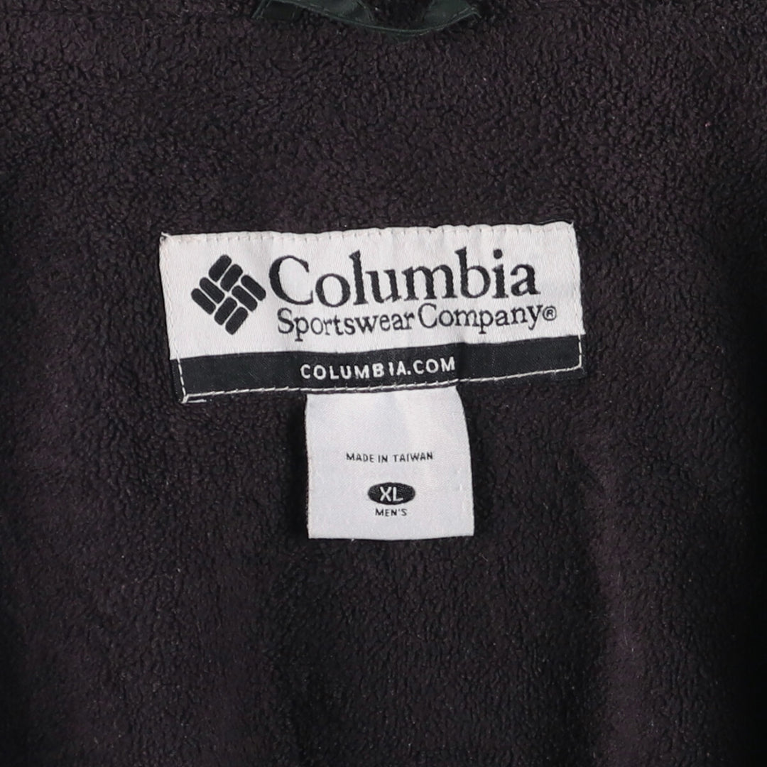 Special Price: 2000'S Columbia Men's Padded Puffer Jacket (Size XL) Nylon Green type dark green Vintage Second Hand