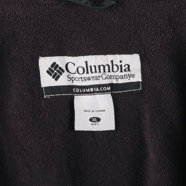 Special Price: 2000'S Columbia Men's Padded Puffer Jacket (Size XL) Nylon Green type dark green Vintage Second Hand
