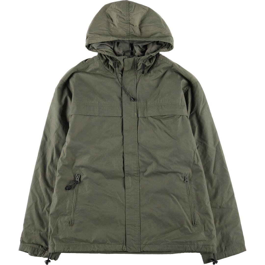 90s-00'S Eddie Bauer padded mountain parka, shell jacket, and puffer jacket, men's size L cotton Khaki type Vintage Second Hand