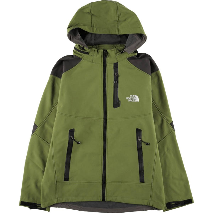 The North Face Summit Series Hooded Softshell Jacket, Men's XXL unclear green type yellow green Vintage Second Hand
