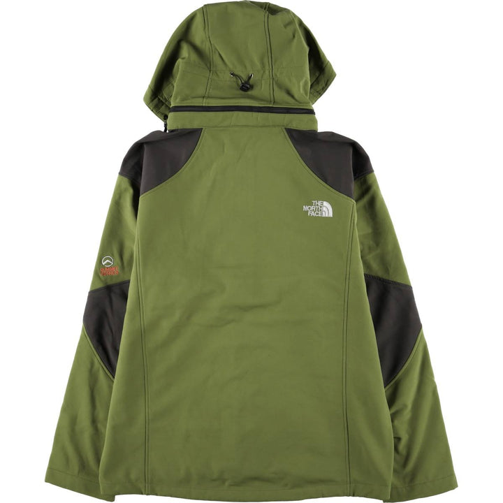 The North Face Summit Series Hooded Softshell Jacket, Men's XXL unclear green type yellow green Vintage Second Hand