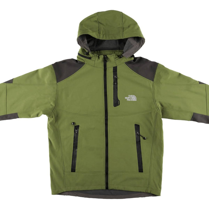 The North Face Summit Series Hooded Softshell Jacket, Men's XXL unclear green type yellow green Vintage Second Hand