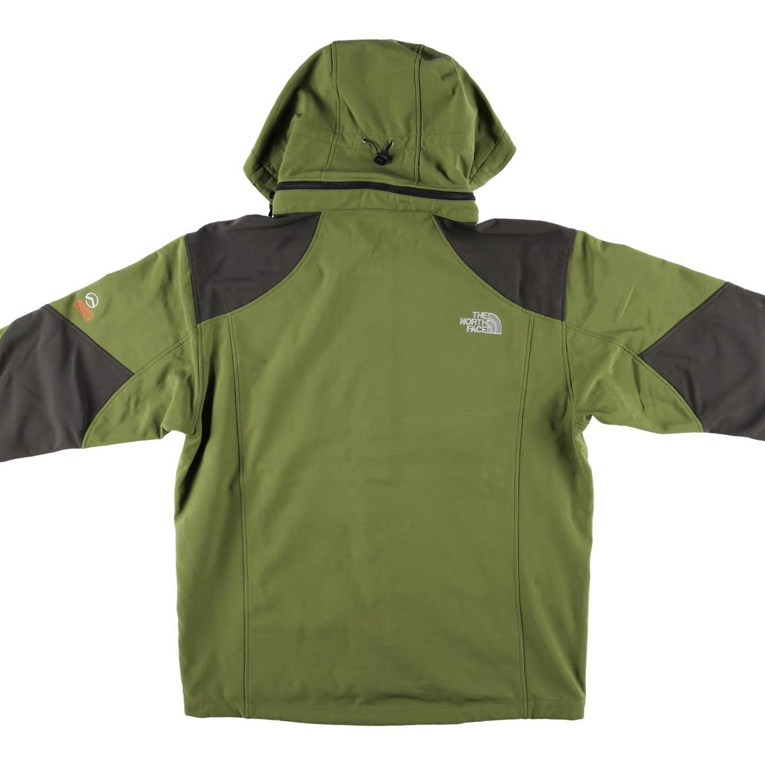 The North Face Summit Series Hooded Softshell Jacket, Men's XXL unclear green type yellow green Vintage Second Hand