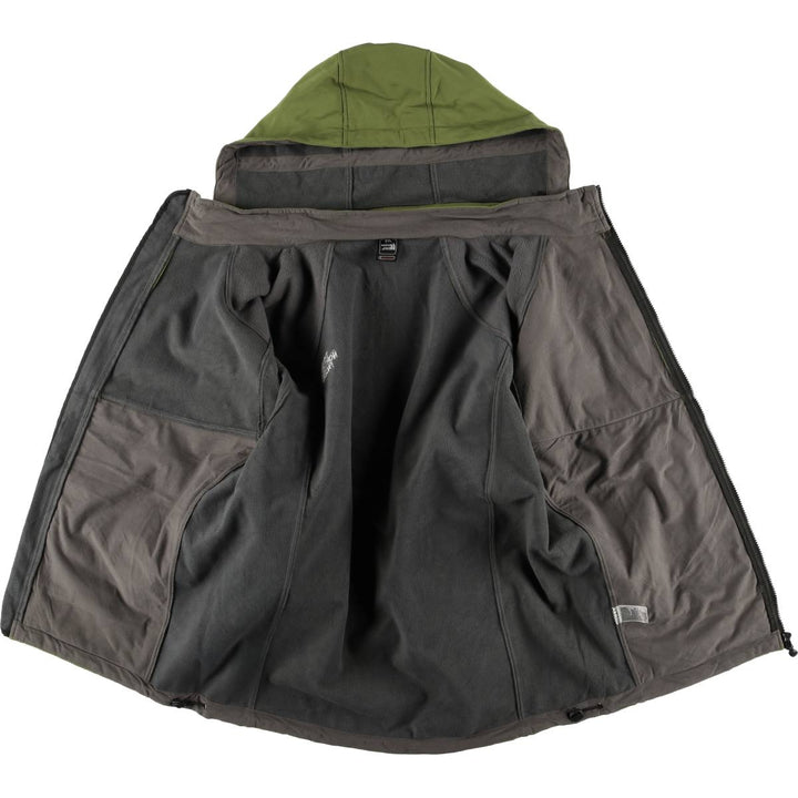The North Face Summit Series Hooded Softshell Jacket, Men's XXL unclear green type yellow green Vintage Second Hand