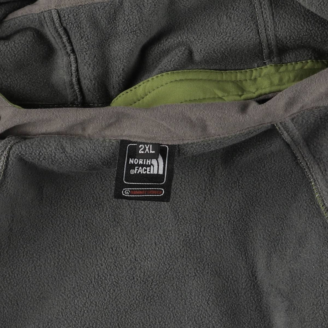 The North Face Summit Series Hooded Softshell Jacket, Men's XXL unclear green type yellow green Vintage Second Hand