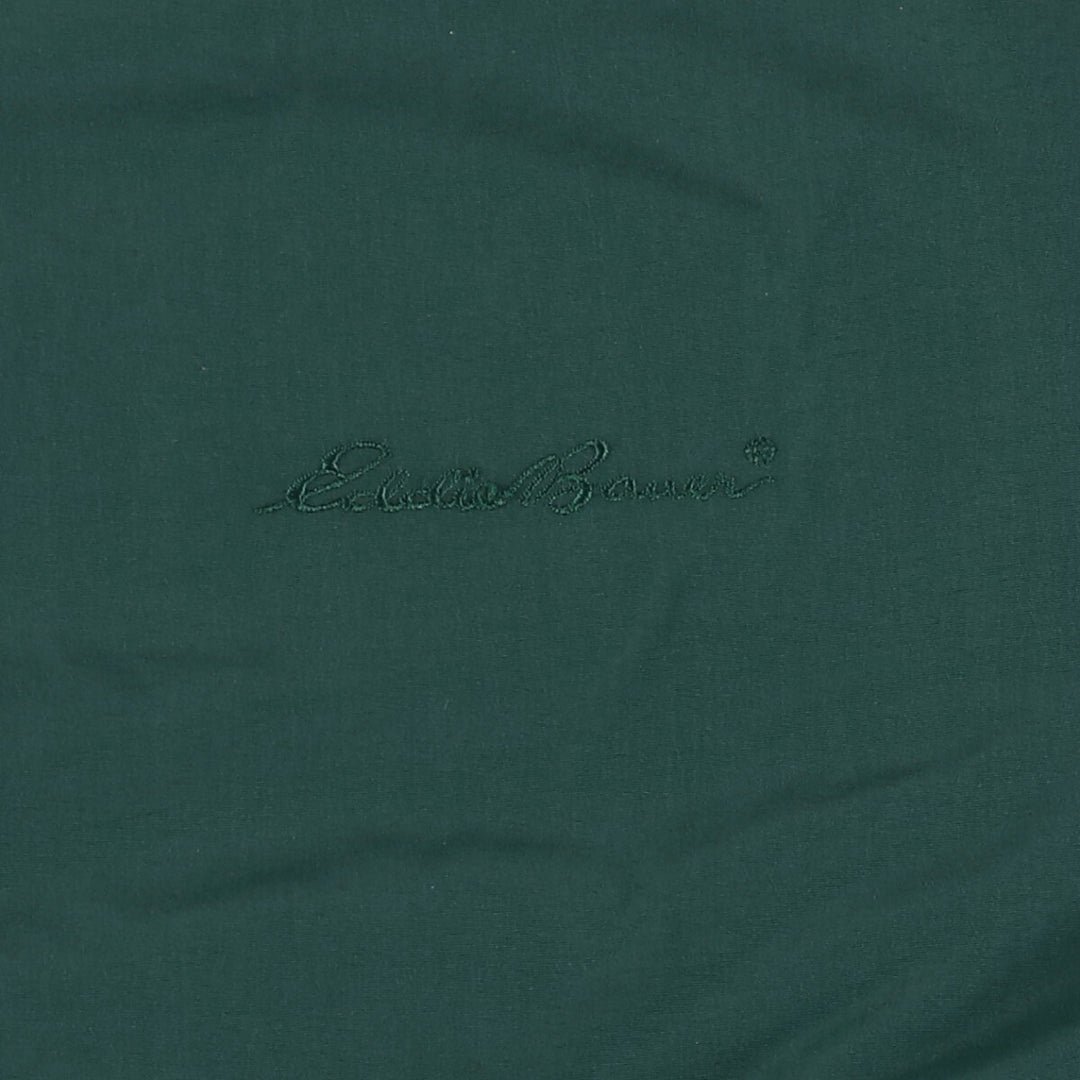 Eddie Bauer padded puffer jacket, men's size L Nylon Green type dark green Vintage Second Hand