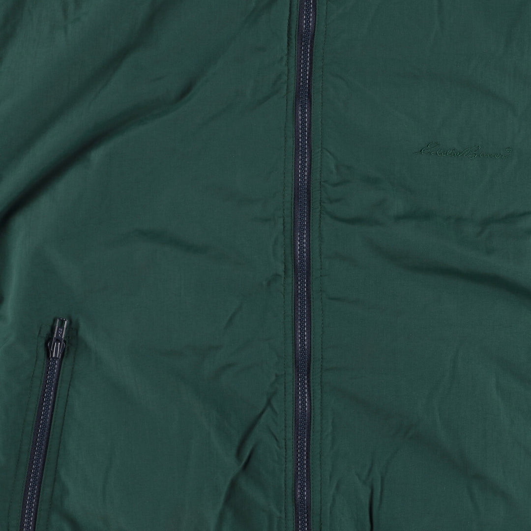 Eddie Bauer padded puffer jacket, men's size L Nylon Green type dark green Vintage Second Hand