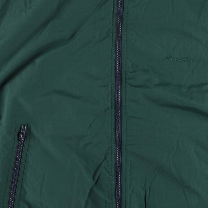 Eddie Bauer padded puffer jacket, men's size L Nylon Green type dark green Vintage Second Hand