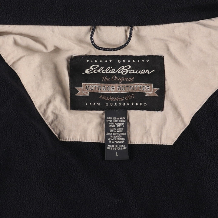 Eddie Bauer WEATHER EDGE Mountain Jacket, Shell Jacket, Men's Size L Nylon black type Vintage Second Hand