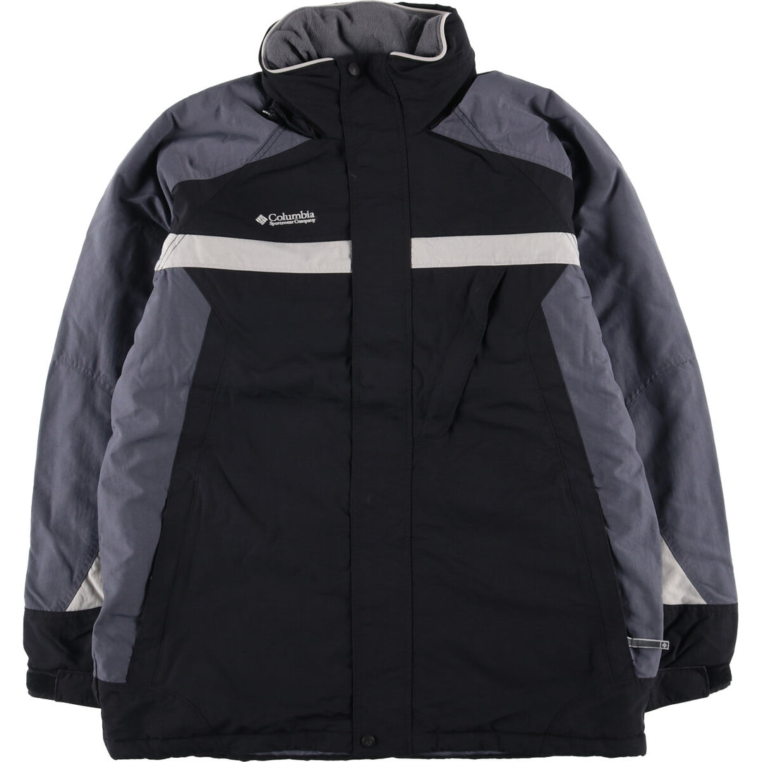 00'S Columbia Padded Mountain Jacket, Shell Jacket, Puffer Jacket, Men's L size Nylon black type Vintage Second Hand