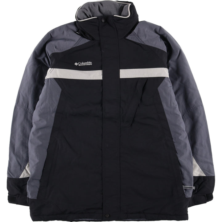00'S Columbia Padded Mountain Jacket, Shell Jacket, Puffer Jacket, Men's L size Nylon black type Vintage Second Hand