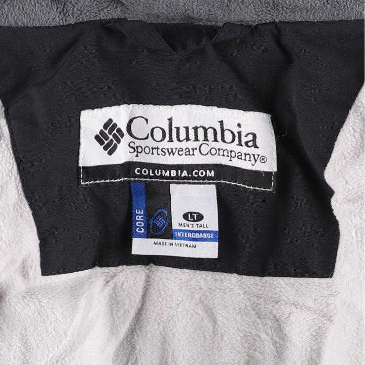 00'S Columbia Padded Mountain Jacket, Shell Jacket, Puffer Jacket, Men's L size Nylon black type Vintage Second Hand