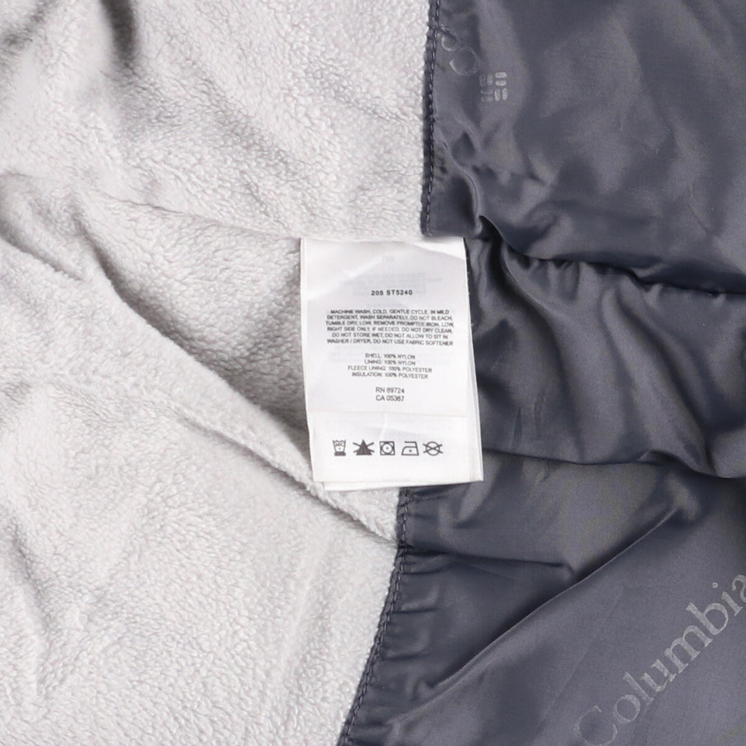 00'S Columbia Padded Mountain Jacket, Shell Jacket, Puffer Jacket, Men's L size Nylon black type Vintage Second Hand