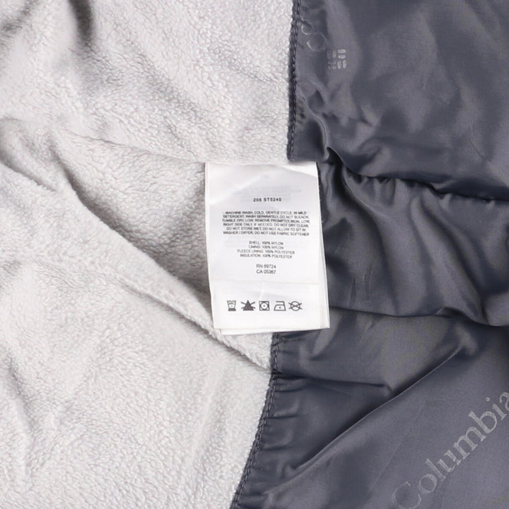 00'S Columbia Padded Mountain Jacket, Shell Jacket, Puffer Jacket, Men's L size Nylon black type Vintage Second Hand