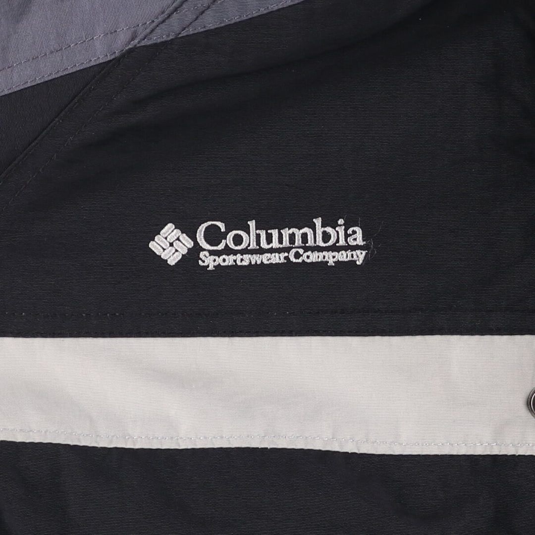 00'S Columbia Padded Mountain Jacket, Shell Jacket, Puffer Jacket, Men's L size Nylon black type Vintage Second Hand