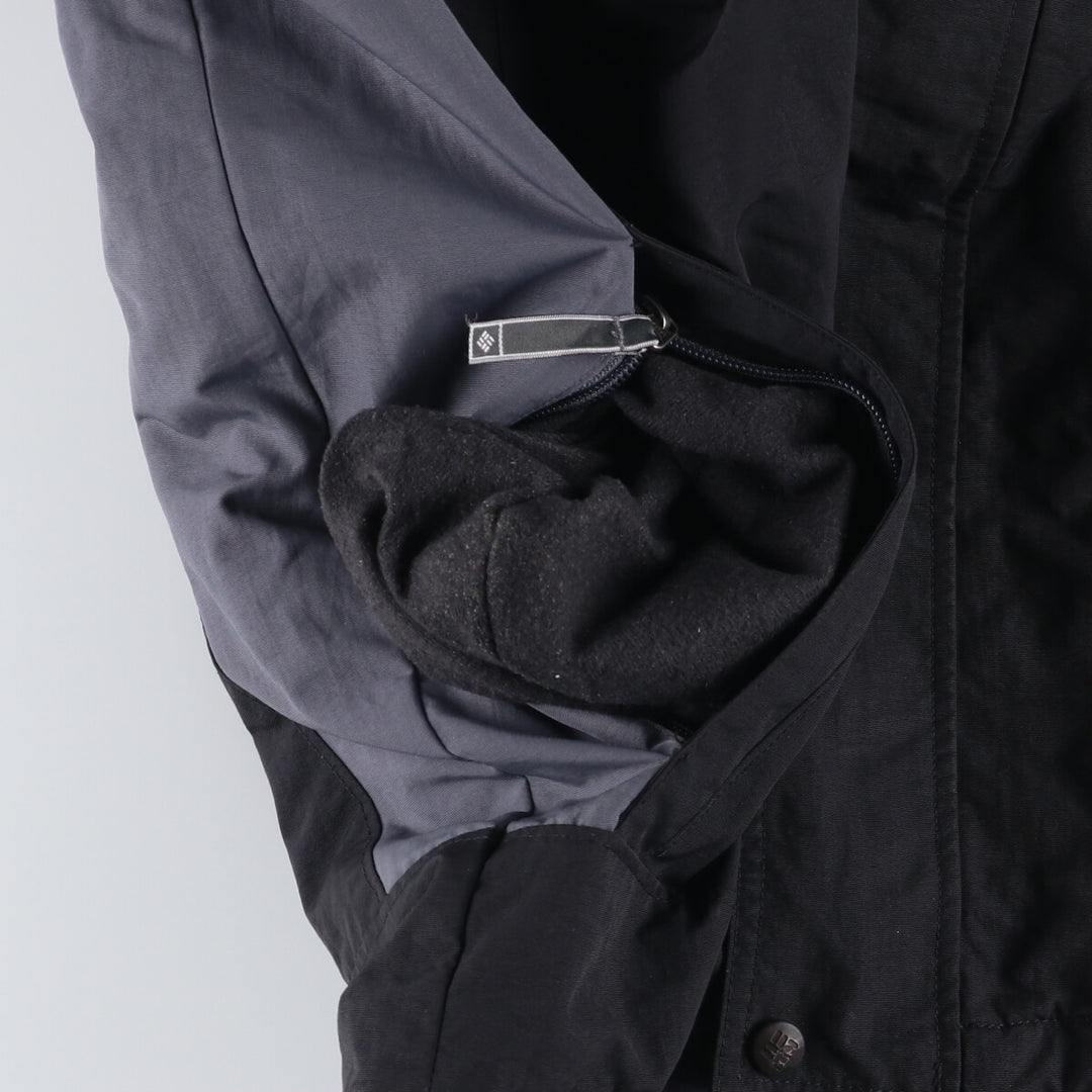 00'S Columbia Padded Mountain Jacket, Shell Jacket, Puffer Jacket, Men's L size Nylon black type Vintage Second Hand