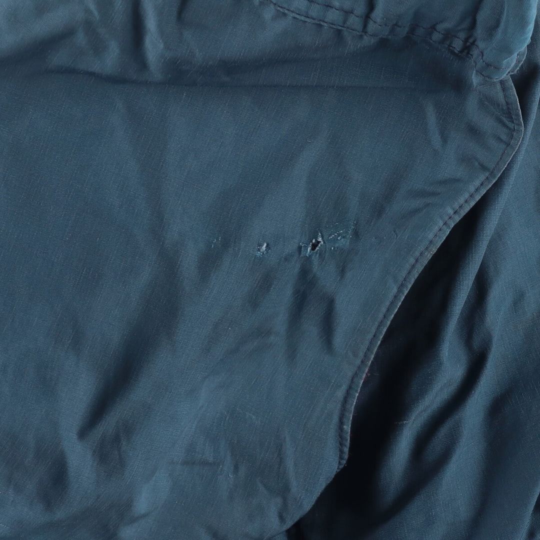 70'S WOOLRICH Mountain Parka Shell Jacket Made in USA Men's L Size Vintage cotton blue type Vintage Second Hand