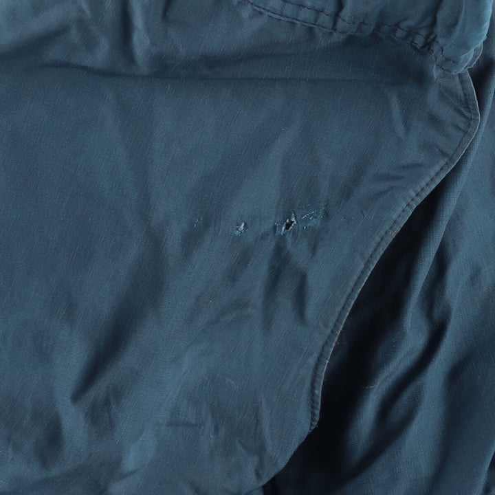 70'S WOOLRICH Mountain Parka Shell Jacket Made in USA Men's L Size Vintage cotton blue type Vintage Second Hand