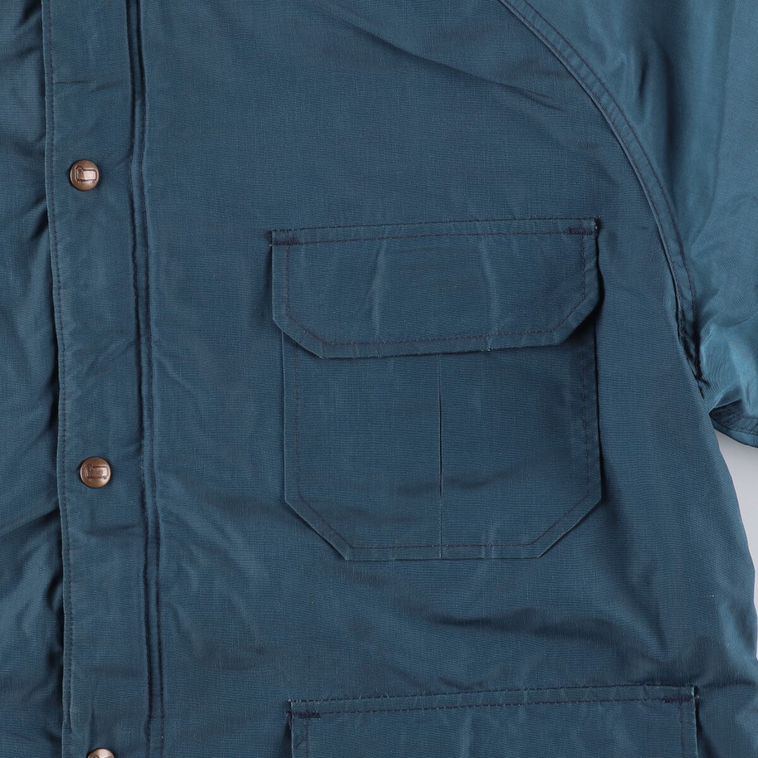 70'S WOOLRICH Mountain Parka Shell Jacket Made in USA Men's L Size Vintage cotton blue type Vintage Second Hand