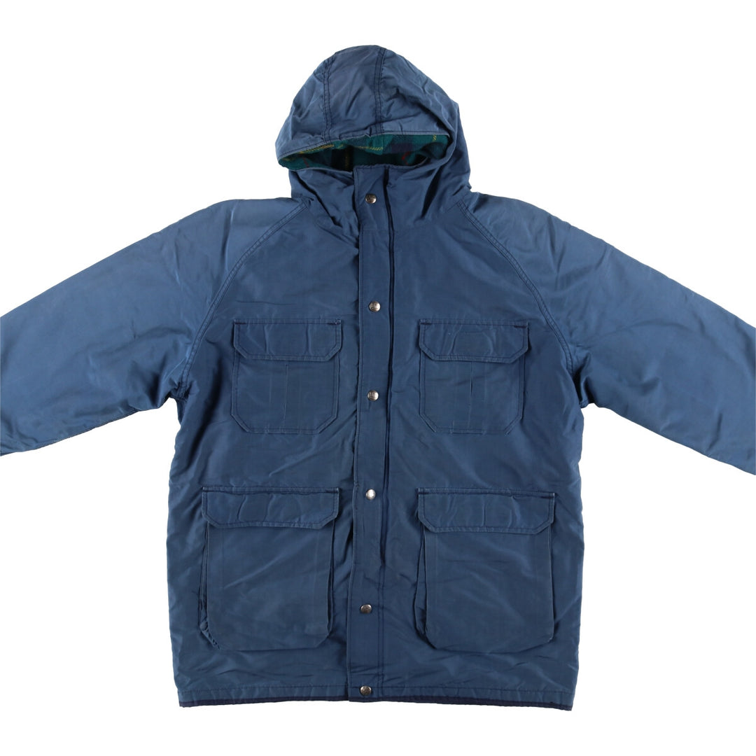 1980'S WOOLRICH Mountain Parka Shell Jacket, Made in USA, Men's XL unclear Emerald green Vintage Second Hand