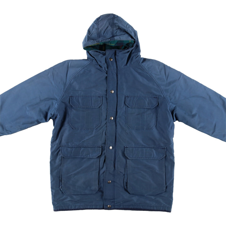 1980'S WOOLRICH Mountain Parka Shell Jacket, Made in USA, Men's XL unclear Emerald green Vintage Second Hand