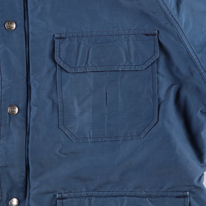 1980'S WOOLRICH Mountain Parka Shell Jacket, Made in USA, Men's XL unclear Emerald green Vintage Second Hand