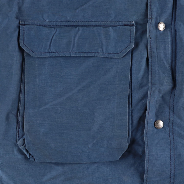 1980'S WOOLRICH Mountain Parka Shell Jacket, Made in USA, Men's XL unclear Emerald green Vintage Second Hand