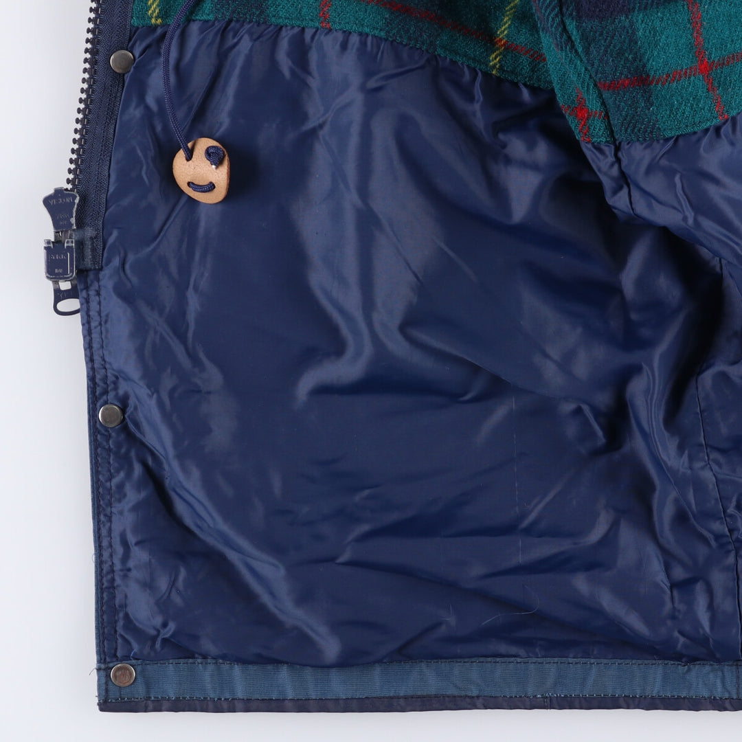 1980'S WOOLRICH Mountain Parka Shell Jacket, Made in USA, Men's XL unclear Emerald green Vintage Second Hand