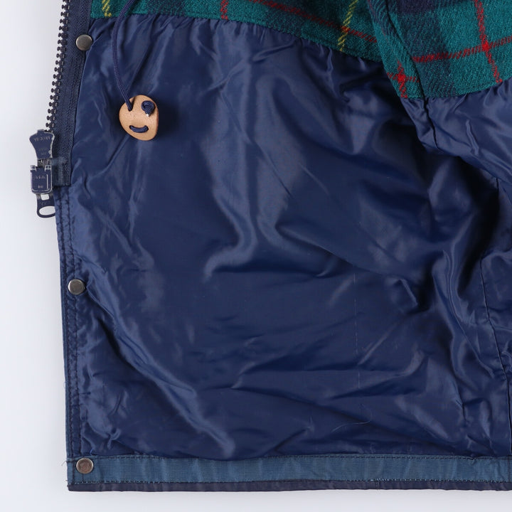 1980'S WOOLRICH Mountain Parka Shell Jacket, Made in USA, Men's XL unclear Emerald green Vintage Second Hand