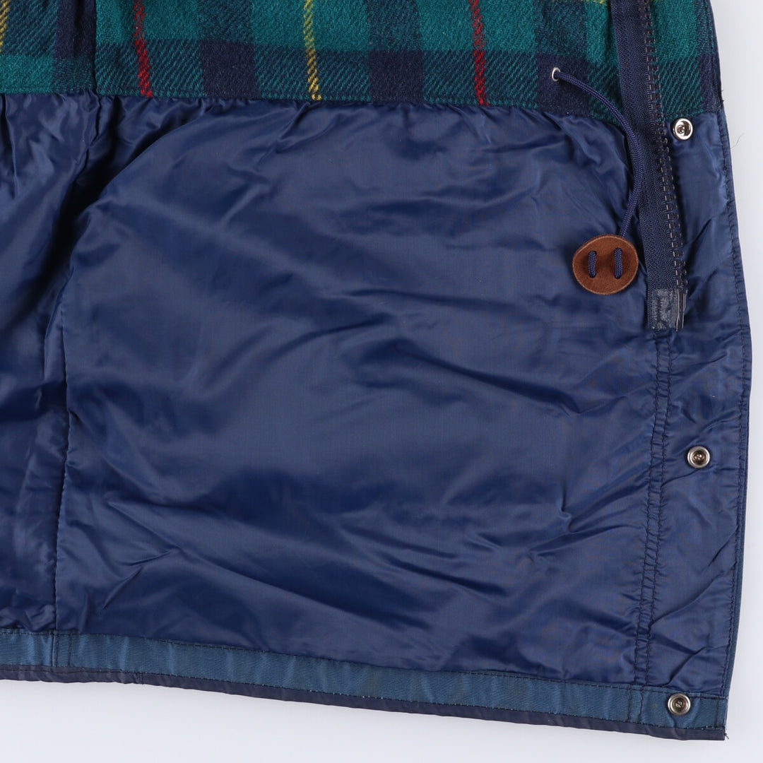 1980'S WOOLRICH Mountain Parka Shell Jacket, Made in USA, Men's XL unclear Emerald green Vintage Second Hand