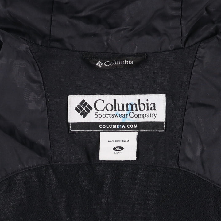 Columbia Men's Padded Mountain Parka, Shell Jacket, Puffer Jacket, Size XL Nylon black type Vintage Second Hand
