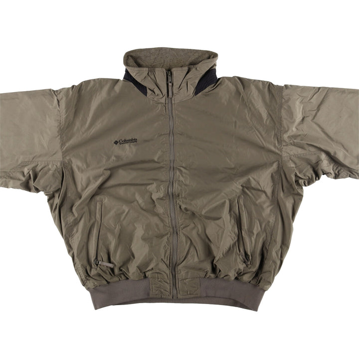 90s-00'S Columbia Men's XL Padded Puffer Jacket Nylon brown type Vintage Second Hand