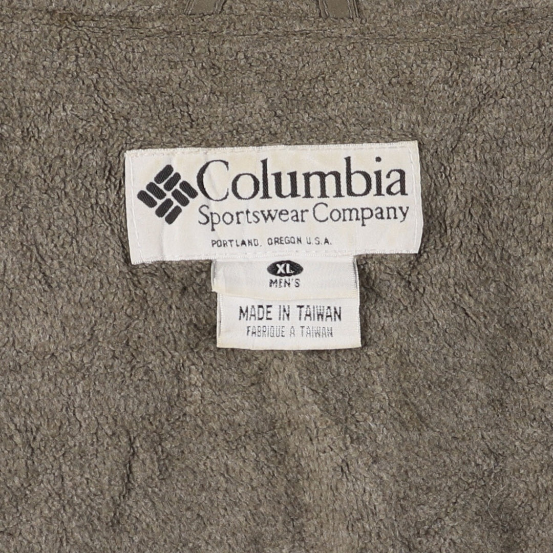 90s-00'S Columbia Men's XL Padded Puffer Jacket Nylon brown type Vintage Second Hand