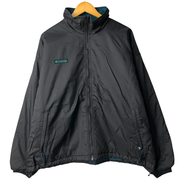 90'S Columbia White Tag Padded Puffer Jacket Men's XL unclear black type Vintage Second Hand