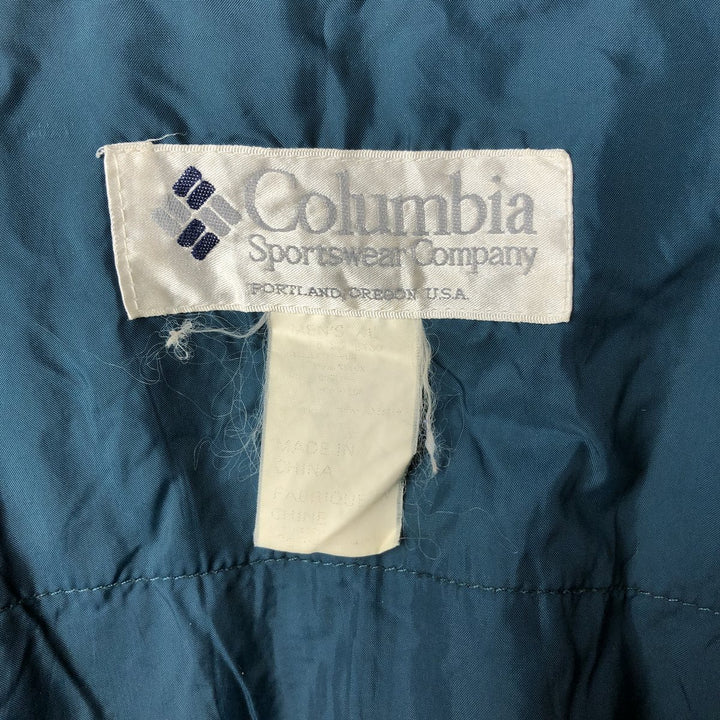 90'S Columbia White Tag Padded Puffer Jacket Men's XL unclear black type Vintage Second Hand