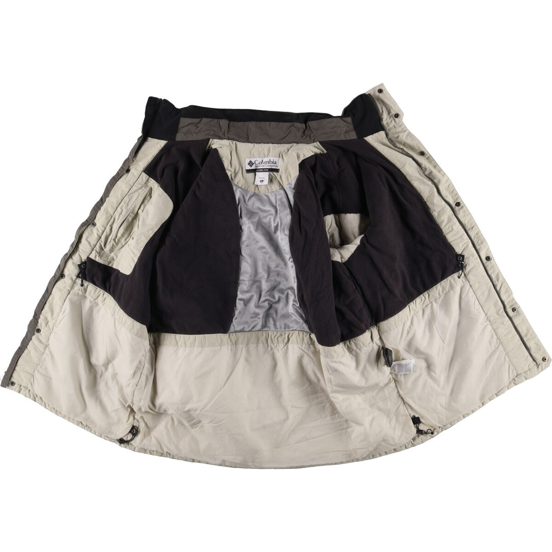 2000'S Columbia Padded Mountain Jacket, Shell Jacket, Puffer Jacket, Men's XL Nylon gray type Vintage Second Hand