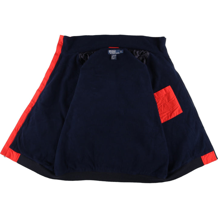 Ralph Lauren POLO by Ralph Lauren padded puffer jacket, men's size L cotton orange type Vintage Second Hand