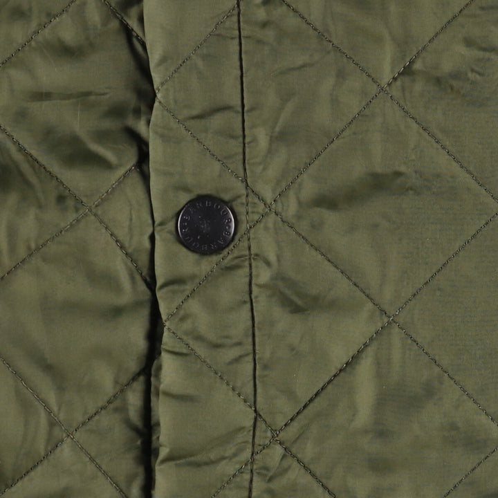 Barbour Quilted Puffer Jacket, Men's XXL polyamide Khaki type Vintage Second Hand