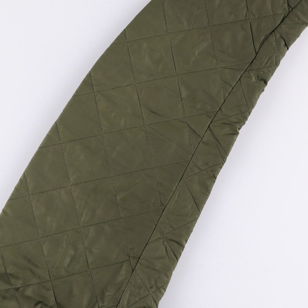Barbour Quilted Puffer Jacket, Men's XXL polyamide Khaki type Vintage Second Hand