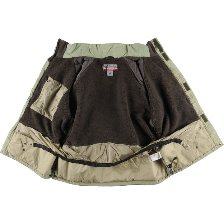 2000'S Columbia Convert Padded Mountain Jacket, Shell Jacket, Puffer Jacket, Men's XL Nylon Khaki type Vintage Second Hand