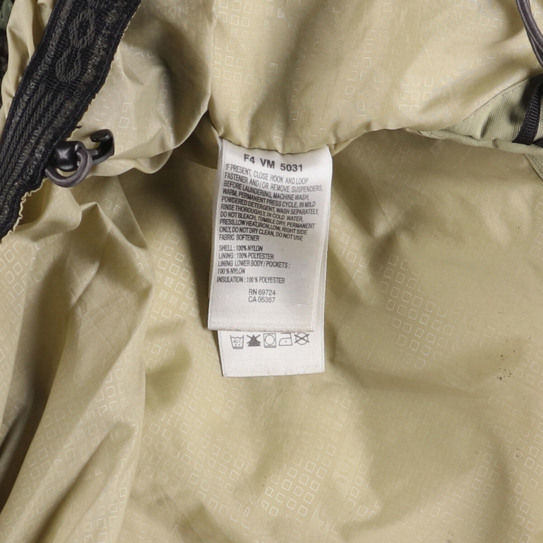 2000'S Columbia Convert Padded Mountain Jacket, Shell Jacket, Puffer Jacket, Men's XL Nylon Khaki type Vintage Second Hand