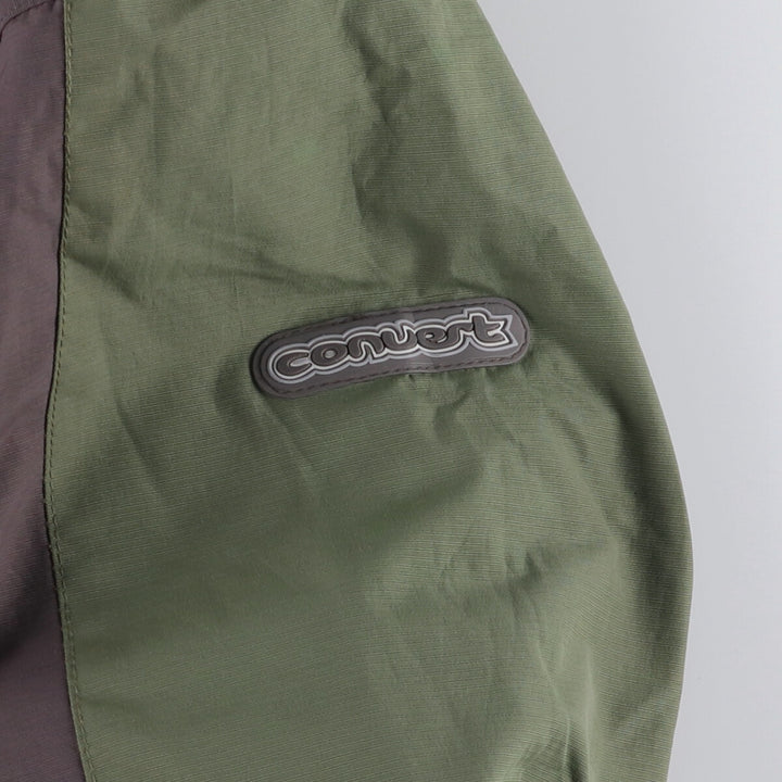 2000'S Columbia Convert Padded Mountain Jacket, Shell Jacket, Puffer Jacket, Men's XL Nylon Khaki type Vintage Second Hand