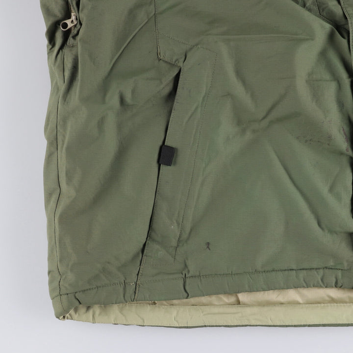 2000'S Columbia Convert Padded Mountain Jacket, Shell Jacket, Puffer Jacket, Men's XL Nylon Khaki type Vintage Second Hand