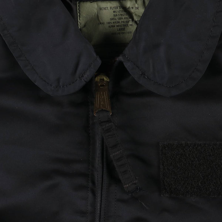 80s-90'S Alpha CWU-45 Nylon black type Vintage Second Hand