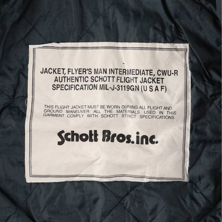 Civilian Shot SCHOTT CWU-45 Nylon navy blue type Vintage Second Hand