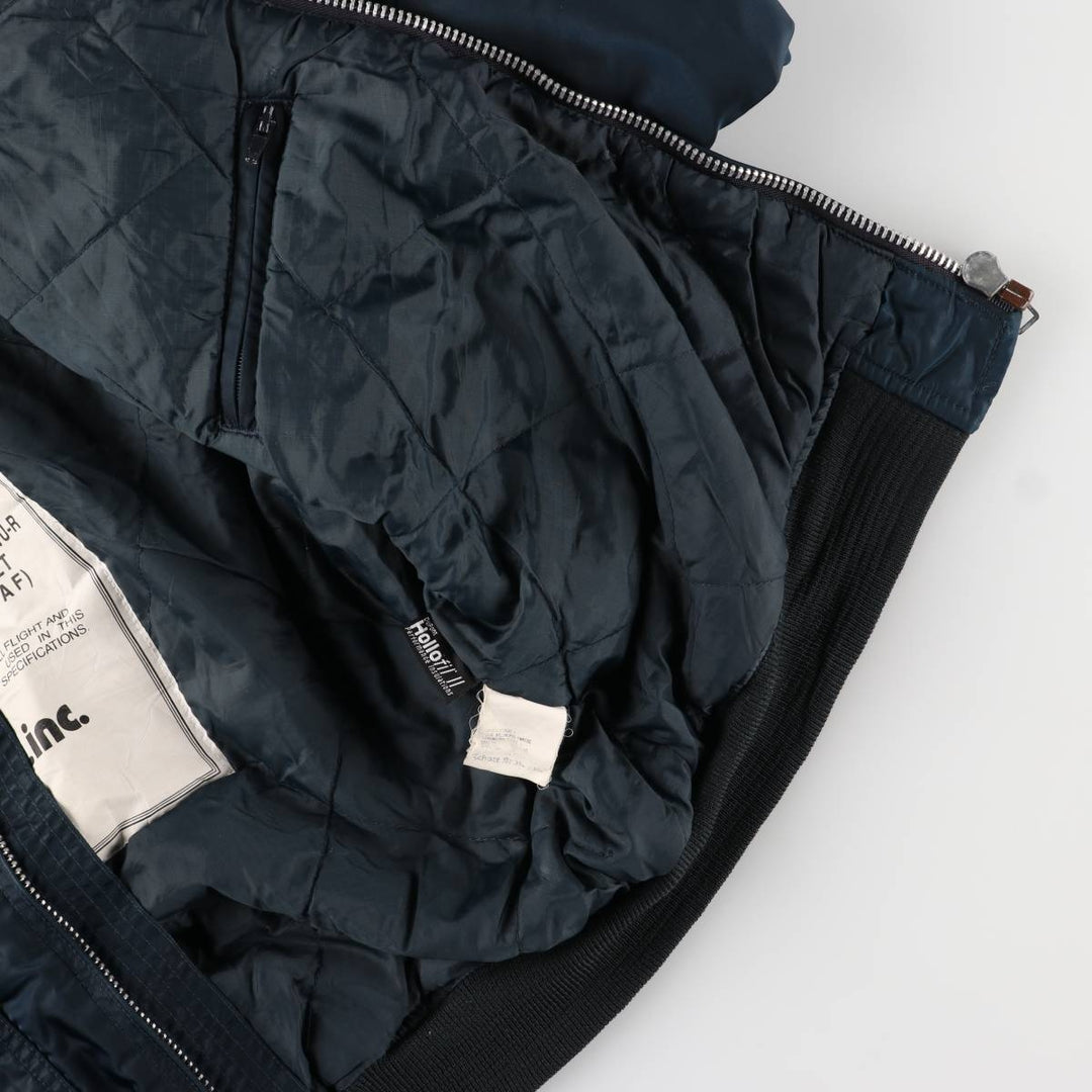 Civilian Shot SCHOTT CWU-45 Nylon navy blue type Vintage Second Hand