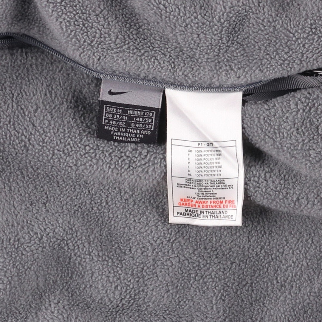 2000'S Nike reversible half-zip hooded ripstop warm-up pullover, men's size M polyester black type Vintage Second Hand